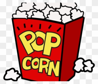 Retro Clipart Popcorn - Clip Art Movie Popcorn - Png Download