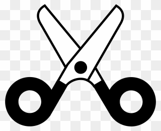 Scissor Clipart Clip Art - Black And White Scissors - Png Download