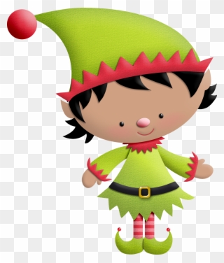 Elves ‿✿⁀○ Santa Claus Clipart, Christmas Elf, - Duendes De Navidad Animados - Png Download