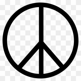 Peace Symbol Clipart Retro - Peace Sign - Png Download