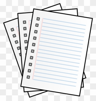Take Note School Clipart - Page Of Writing Clipart - Png Download