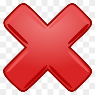 Red X Cross Wrong Not Clip Art - Big Red X - Png Download