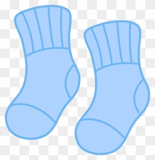 Baby Boy Shower Engaging Baby Shower Clip Art It's - Blue Socks Animated - Png Download