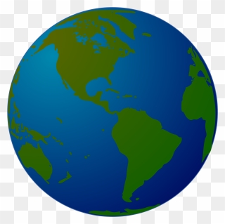 Free - World Map Globe Clipart