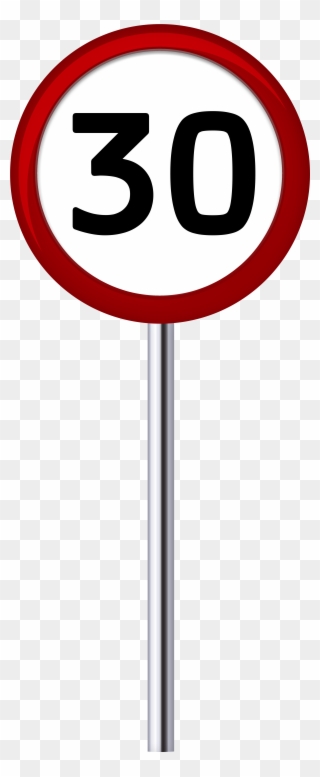 Traffic Sign Speed Limit 30 Png Clip Art - Png Speed Limit 30 Transparent Png