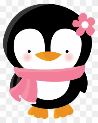 Penguin Penguin Love, Cute Penguins, Penguin Party, - Girl Penguin Clip Art - Png Download