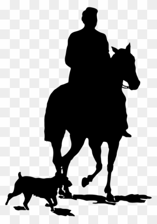 Horse Silhouette - He Coming Or Going Clipart