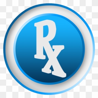 3d White Rx Pharmacist Symbol Clipart Image - Pharmacy Symbol Clip Art - Png Download