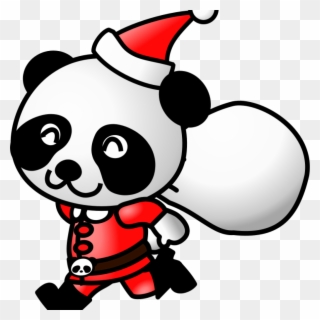 Animated Christmas Clipart And Animations Free Holiday - Christmas Panda Clipart - Png Download
