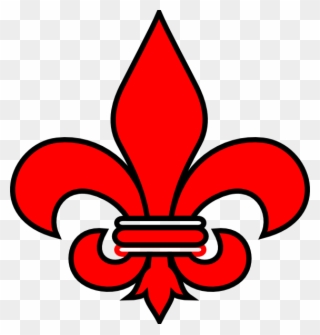 Burgundy Fleur De Lis Clipart
