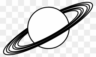 Planets In Order Clip Art Pics About Space - Planet Clipart Black And White - Png Download