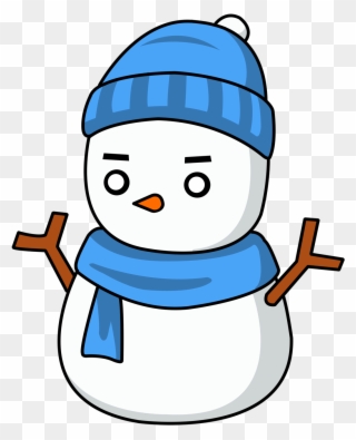 Free Western Clip Art Snowman - Cute Snowman Clipart - Png Download