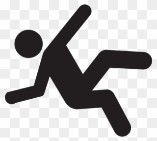 Cartoon Person Falling - Falling Stick Figure Transparent Clipart