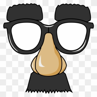 Nose Clip Art - Nerd Glasses With Nose - Png Download