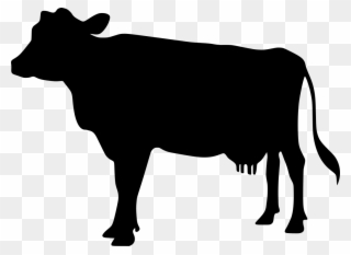 Jpg Transparent Bull Transparent Cow - Animal Silhouette No Background Clipart