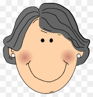 Clip Arts Related To - Grandma Face Clipart - Png Download