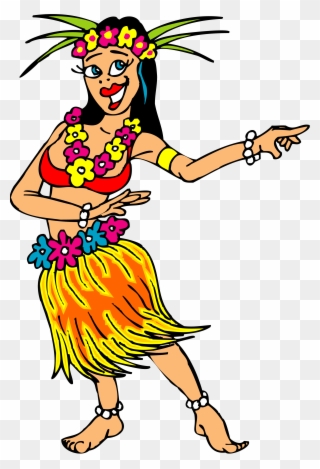 Smiling Hawaiian Hula Dancers Royalty Free Picture - Hawaiian Dancer Clipart Png Transparent Png