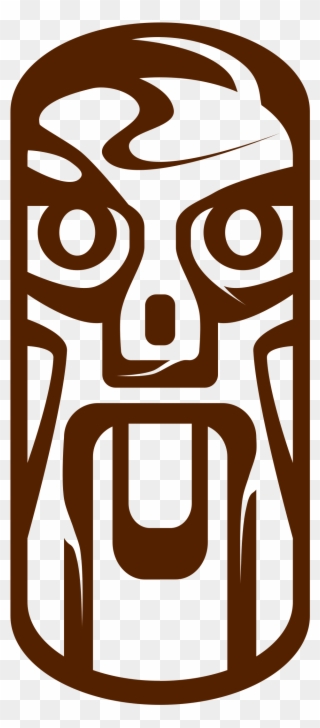 Hut At Getdrawings Com Free For Personal - Tiki Face Clipart