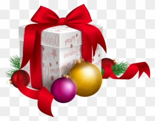 Transparent Christmas Gift Box Png Clipart