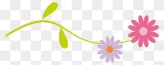 Floral Divider Clipart - Clip Art Flowers Line - Png Download