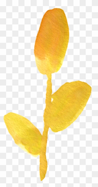 1 - Free Watercolor Yellow Flowers Png Clipart
