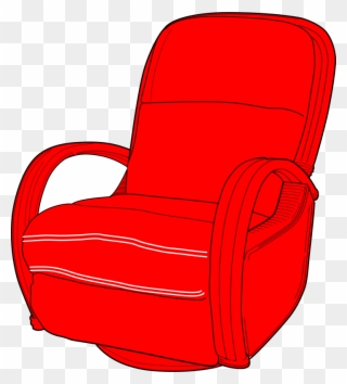 Free Lounge Chair Red - Seat Clipart - Png Download