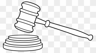 Lawyer Clip Art Free - Clip Art Gavel - Png Download