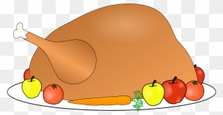 Thanksgiving Turkey Turkey Dinner Clipart Free Clipart - Turkey Thanksgiving Meal Clipart - Png Download