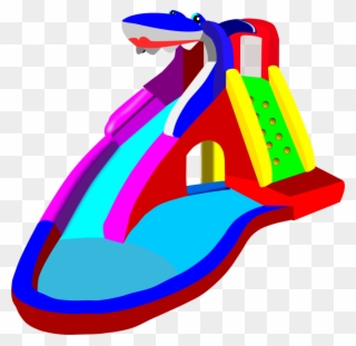 Png Library Waterslide Bouncy Castle Water - Water Slide Clipart Transparent Png