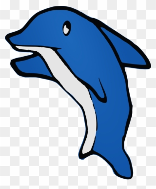 Christian Clip Art Cartoon Dolphin Drawing - Ikan Lumba Lumba Kartun - Png Download