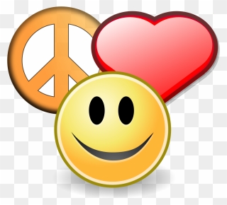Free Peace Sign Clipart 3 Image - Peace And Love Clip Art - Png Download