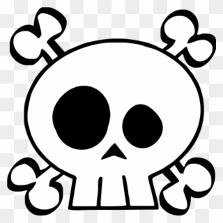 Funny Skull Free Download Clip Art On Clipart - Baby Skull And Crossbones - Png Download