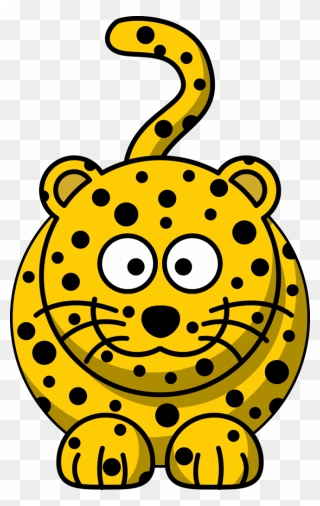 Clip Arts Related To - Cartoon Leopard Autor - Png Download