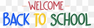 First Day Of School Welcome Back Clipart