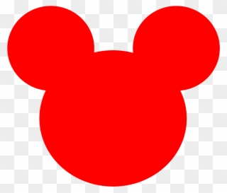 Free Disneyland Clip Art - Mickey Head Red Png Transparent Png