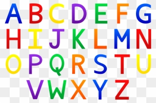 Free Alphabet Clip Art - Lines Of Symmetry In Alphabets - Png Download