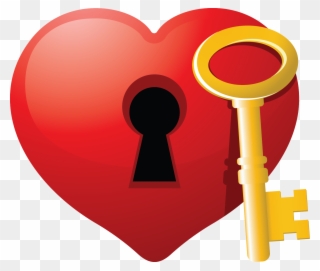 Broken Heart Clip Art Free Clipart Images Image - Hearts With A Key - Png Download