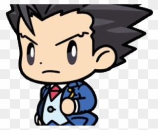 Ace Attorney Clipart Chibi - Ace Attorney - Png Download