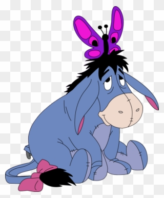 Clipart Eeyore - Winnie The Pooh Glitter - Png Download