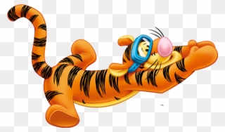 Swimming Tigger Winnie The Pooh Png Cartoon - Tigger Winnie The Pooh Png Clipart