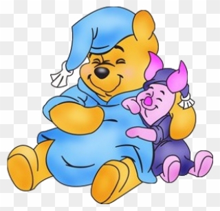 Winnie The Pooh Clip Art - Winnie The Pooh In Pajamas - Png Download