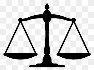 Law Clipart Law Degree - Balance Scale - Png Download