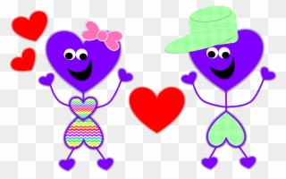 Kids Clipart Valentine - Happy Valentine's Day My Family - Png Download