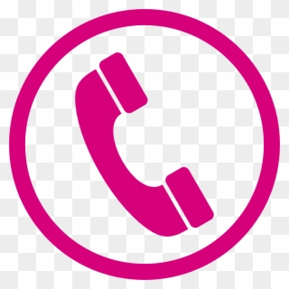 Telephone Clipart Clip Art Pink - Phone Icon For Business Card - Png Download