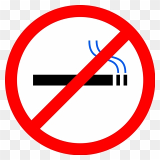 No Smoking Clipart, Vector Clip Art Online, Royalty - No Smoking Clipart - Png Download