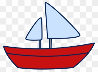 Sailboat Clip Art - Transparent Background Boat Clipart - Png Download