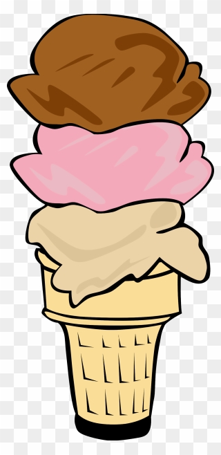 According To The Psychiatrist Who Examined Him In Prison, - 3 Scoop Ice Cream Cone Clip Art - Png Download