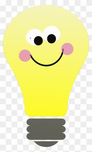 Lightbulb Thinking Light Bulb Clip Art Free Clipart - Light Bulb Png Cute Transparent Png