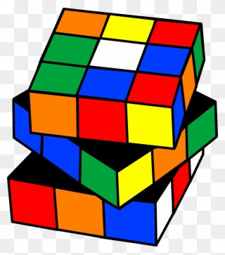 Puzzle Clip Art - Free Rubix Cube Clip Art - Png Download