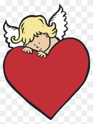Cupid Heart Clip Art - Png Download
